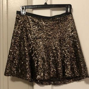 Express sequin skirt